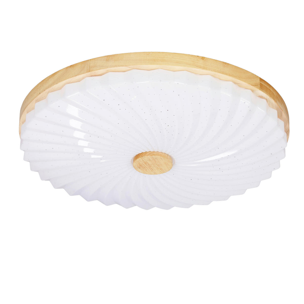 LED-DECKENLEUCHTE 38/38/6.5 cm   - Eichefarben/Weiß, Natur, Kunststoff/Metall (38/38/6.5cm)