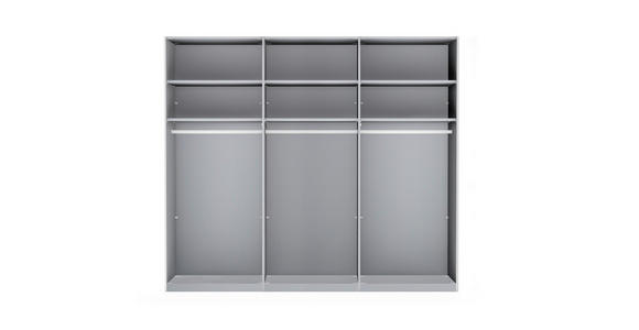 SCHWEBETÜRENSCHRANK  in Champagner, Eiche Bianco  - Eiche Bianco/Champagner, Design, Holzwerkstoff/Metall (300/217/67cm) - Novel