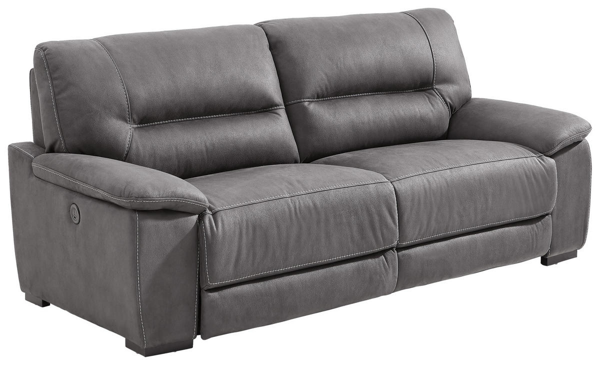 3-SITS SOFFA i vävt tyg grå  - svart/grå, Klassisk, trä/textil (216/97/100cm) - Cantus