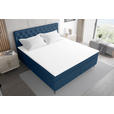 BOXSPRINGBETT 180/200 cm  in Dunkelblau  - Schwarz/Dunkelblau, KONVENTIONELL, Textil/Metall (180/200cm) - Carryhome