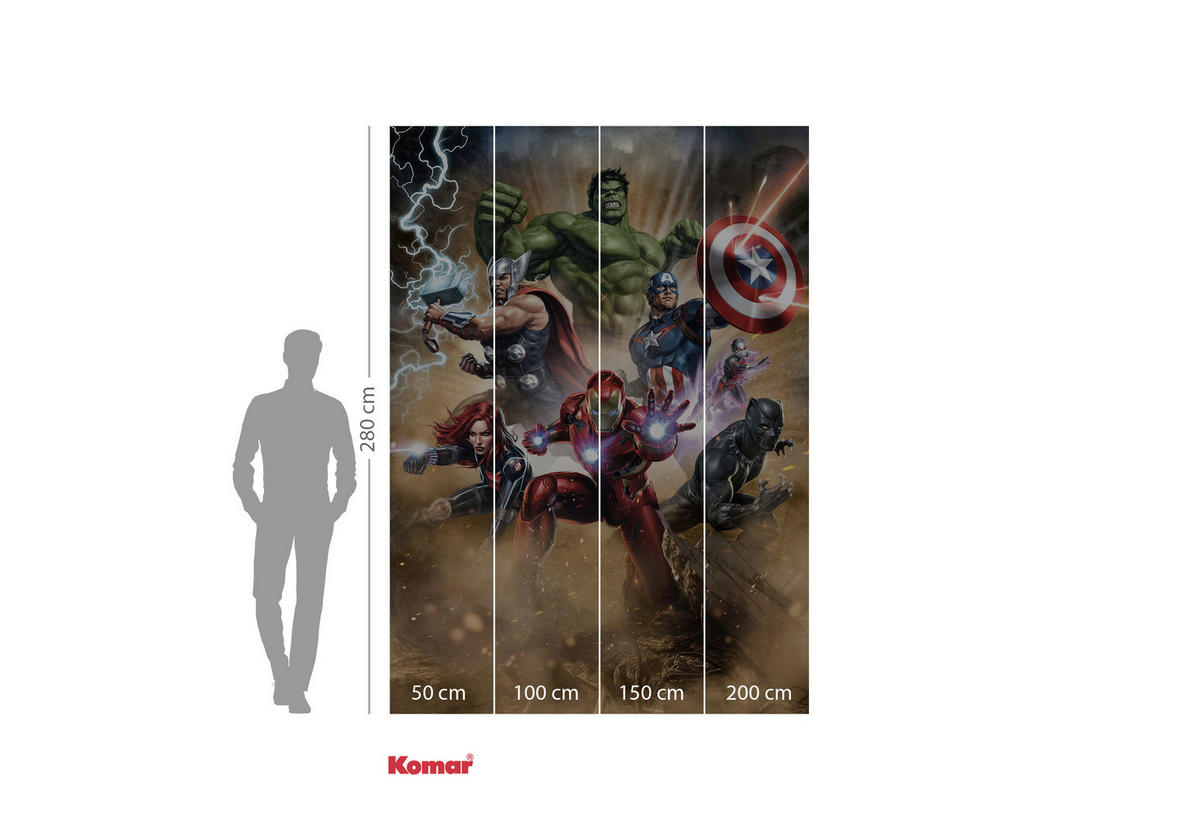 FOTOTAPET 200/280 cm  - multicolor, Trend, textil (200/280cm)