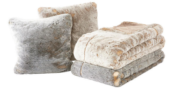 FELLDECKE BÄR 150/200 cm  - Beige, Design, Textil (150/200cm) - Novel