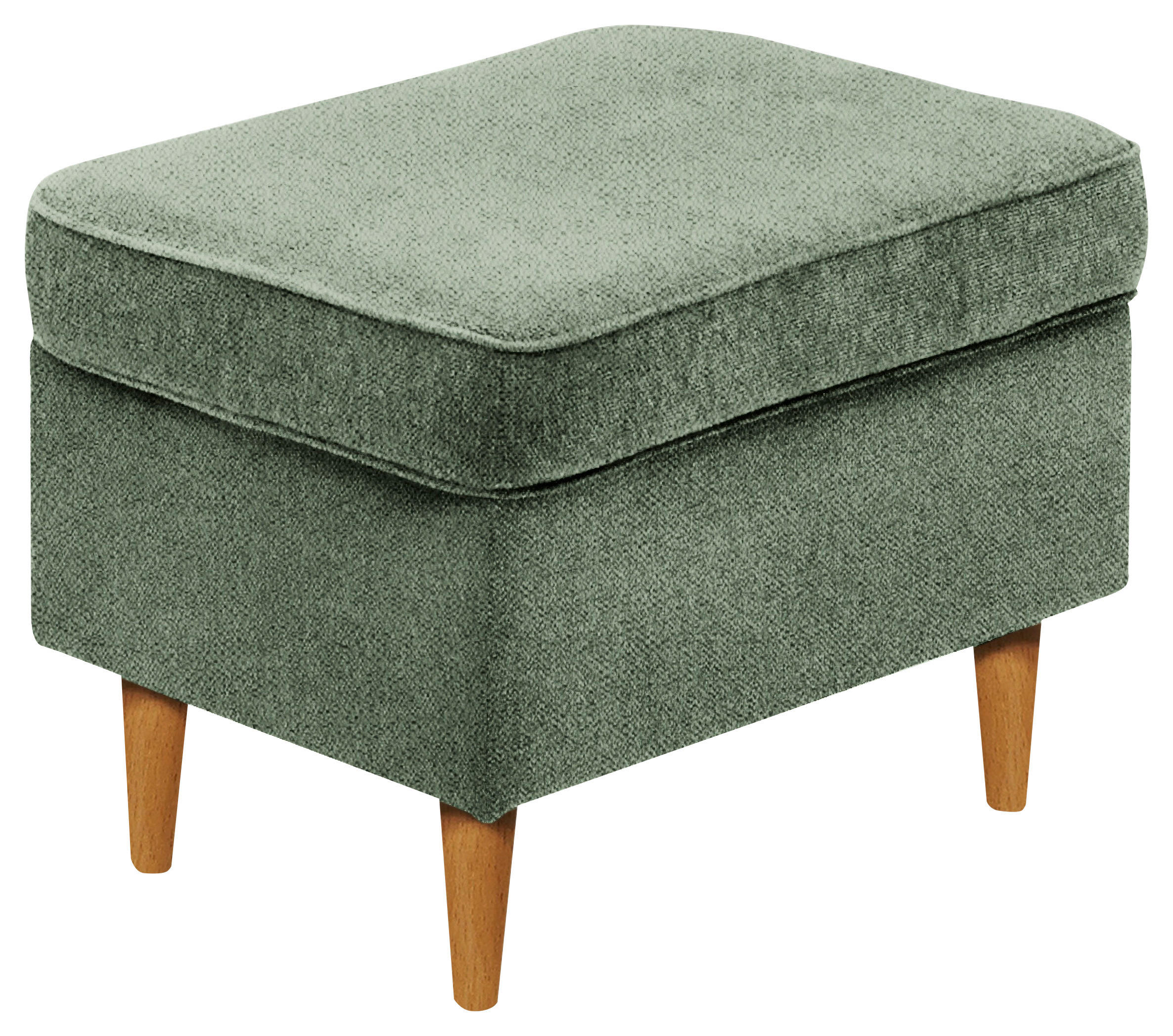 Carryhome Hocker Olivgrün, Eiche Wotan 63x43x42 cm