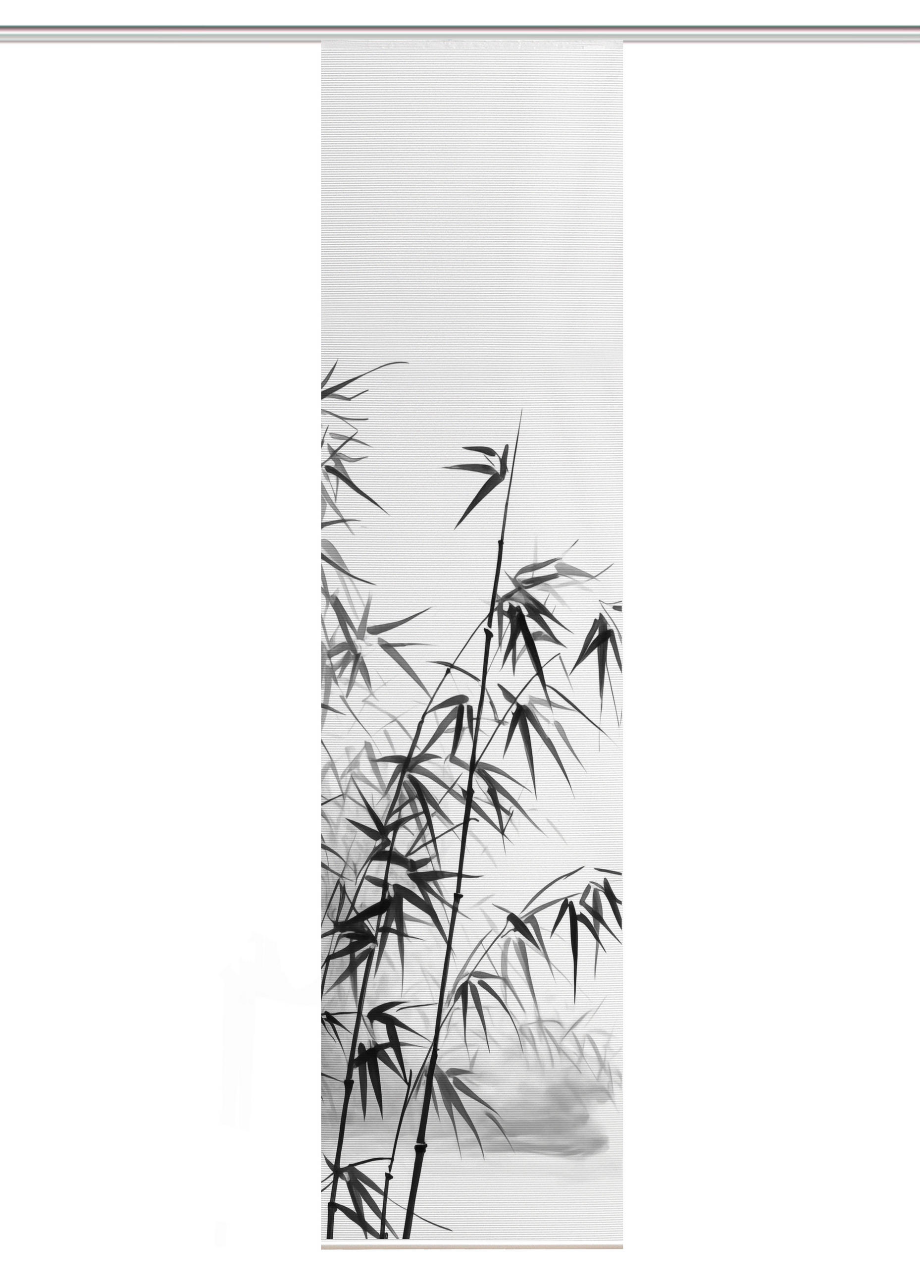 FLÄCHENVORHANG   blickdicht  60/245 cm   - Grau Hochglanz/Weiß, Natur, Textil (60/245cm)