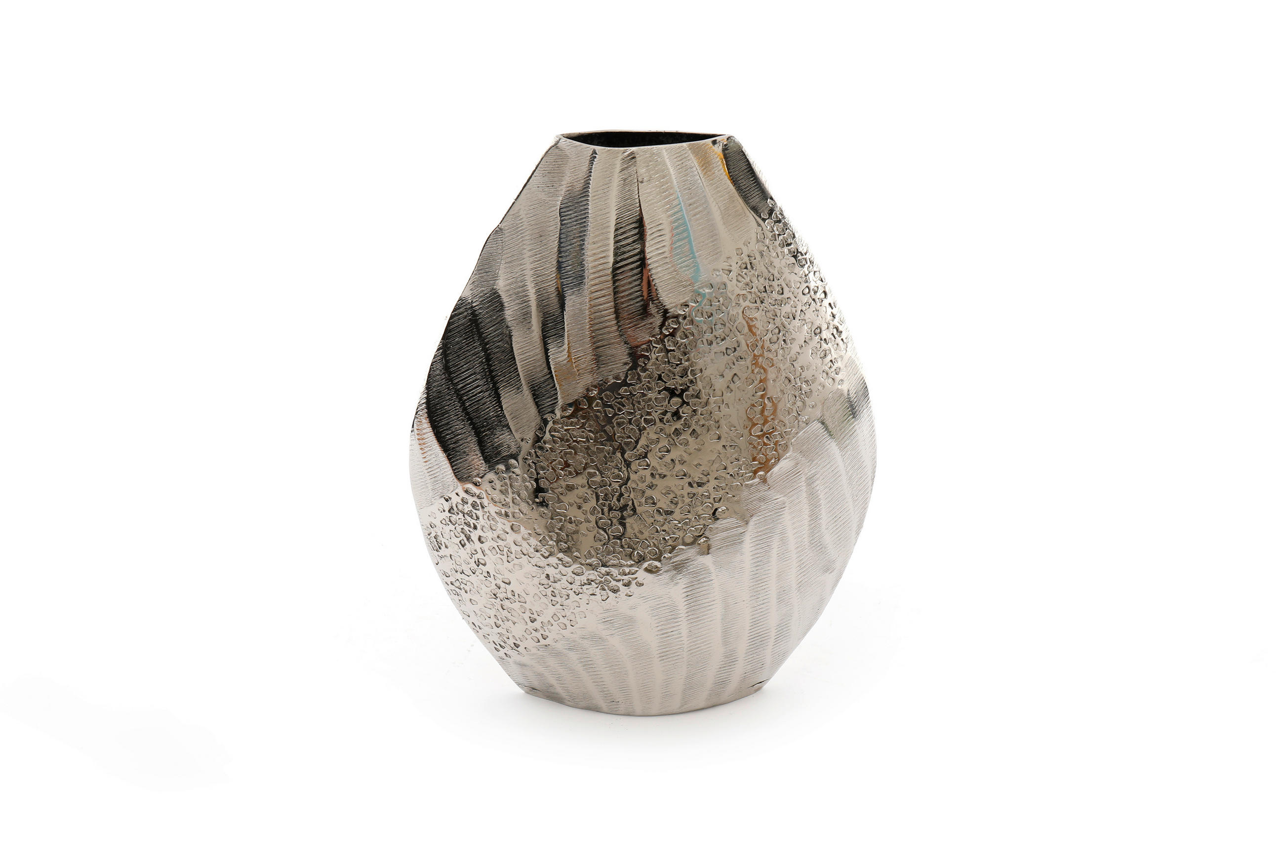 VAZĂ 30 cm  - argintiu, Basics, metal (21/26.5/10.5cm)