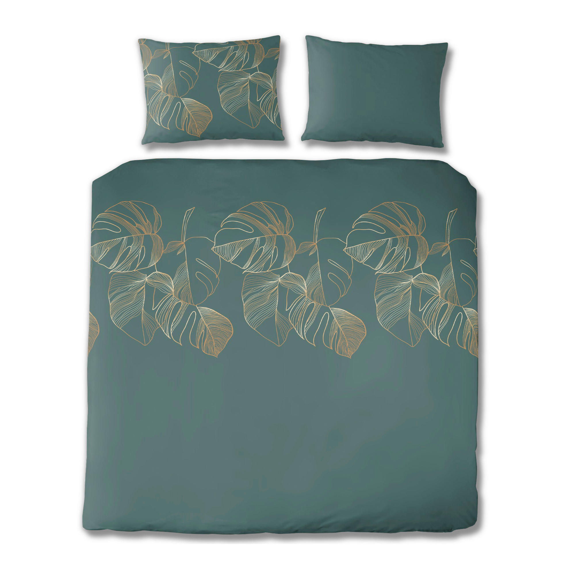 BETTWÄSCHE Satin 200/200 cm  - Smaragdgrün, Design, Textil (200/200cm) - Florella