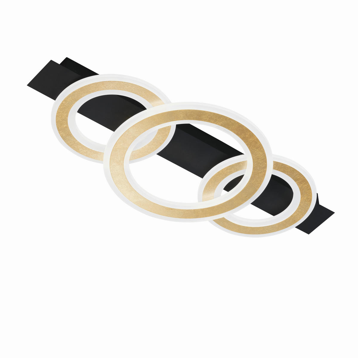 LED-DECKENLEUCHTE 76,5/36/5 cm   - Goldfarben, Design, Kunststoff/Metall (76,5/36/5cm)