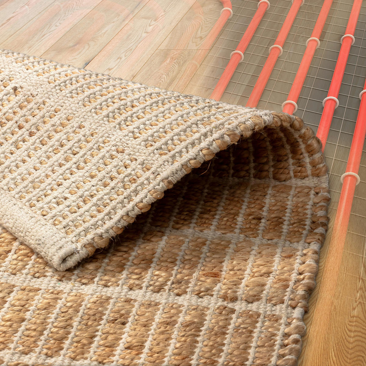 HANDWEBTEPPICH 60/110 cm Nalaya Naturfarben rechteckig  - Naturfarben, Basics, Textil (60/110cm) - Schöner Wohnen