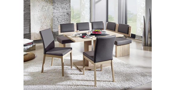 ESSTISCH in Holzwerkstoff 120(160)/80/76 cm - Eichefarben, KONVENTIONELL, Holzwerkstoff (120(160)/80/76cm) - Cantus