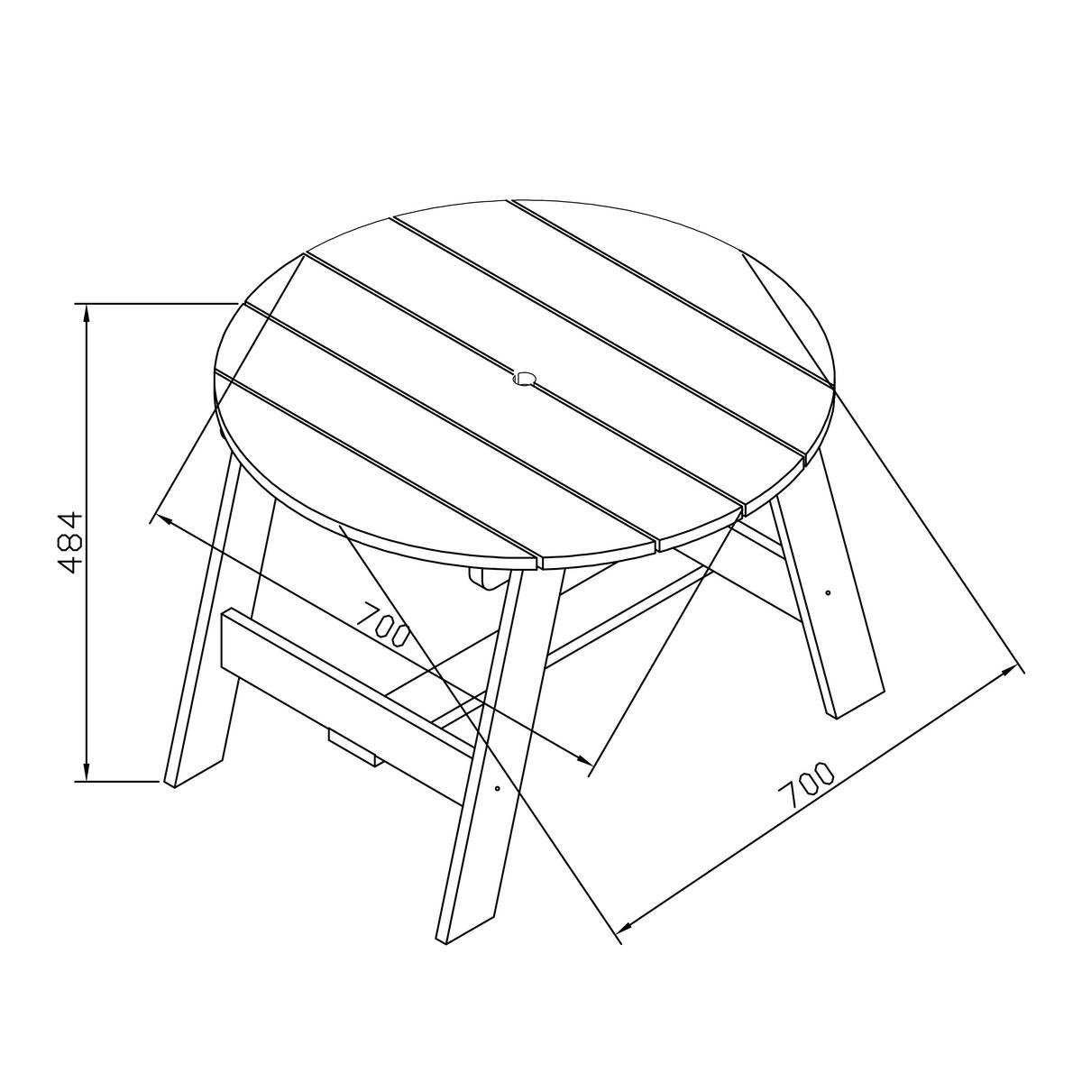 KINDER-GARTENSET Holz  - Weiß/Grau, Basics, Holz (70/48/70cm) - Ambia Garden