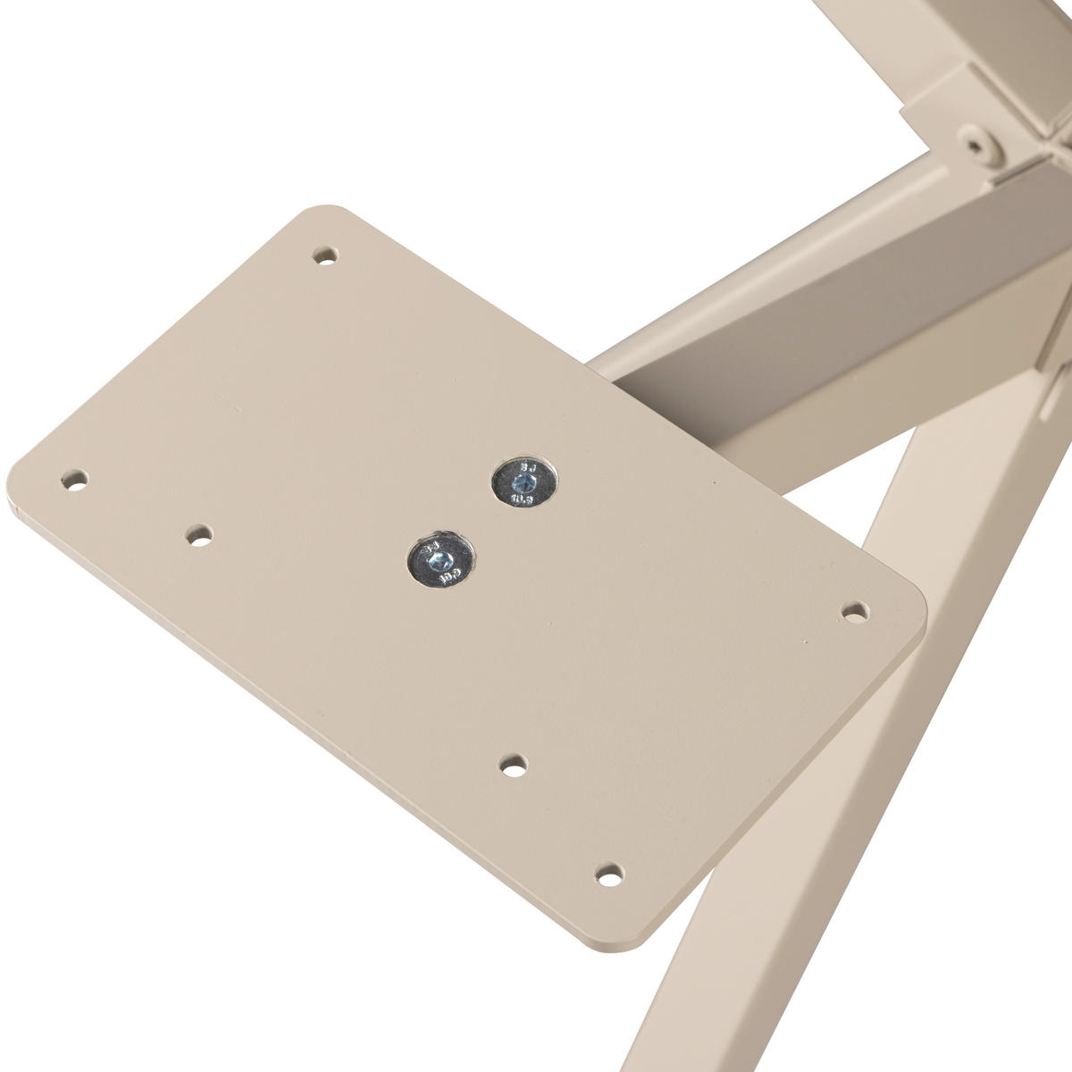 TISCHGESTELL   - Grau, MODERN, Metall (80/72/80cm) - Livetastic