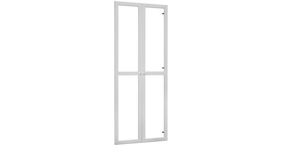 TÜRENSET 80/199,2/1,8 cm - Weiß, KONVENTIONELL, Glas/Holzwerkstoff (80/199,2/1,8cm) - Carryhome