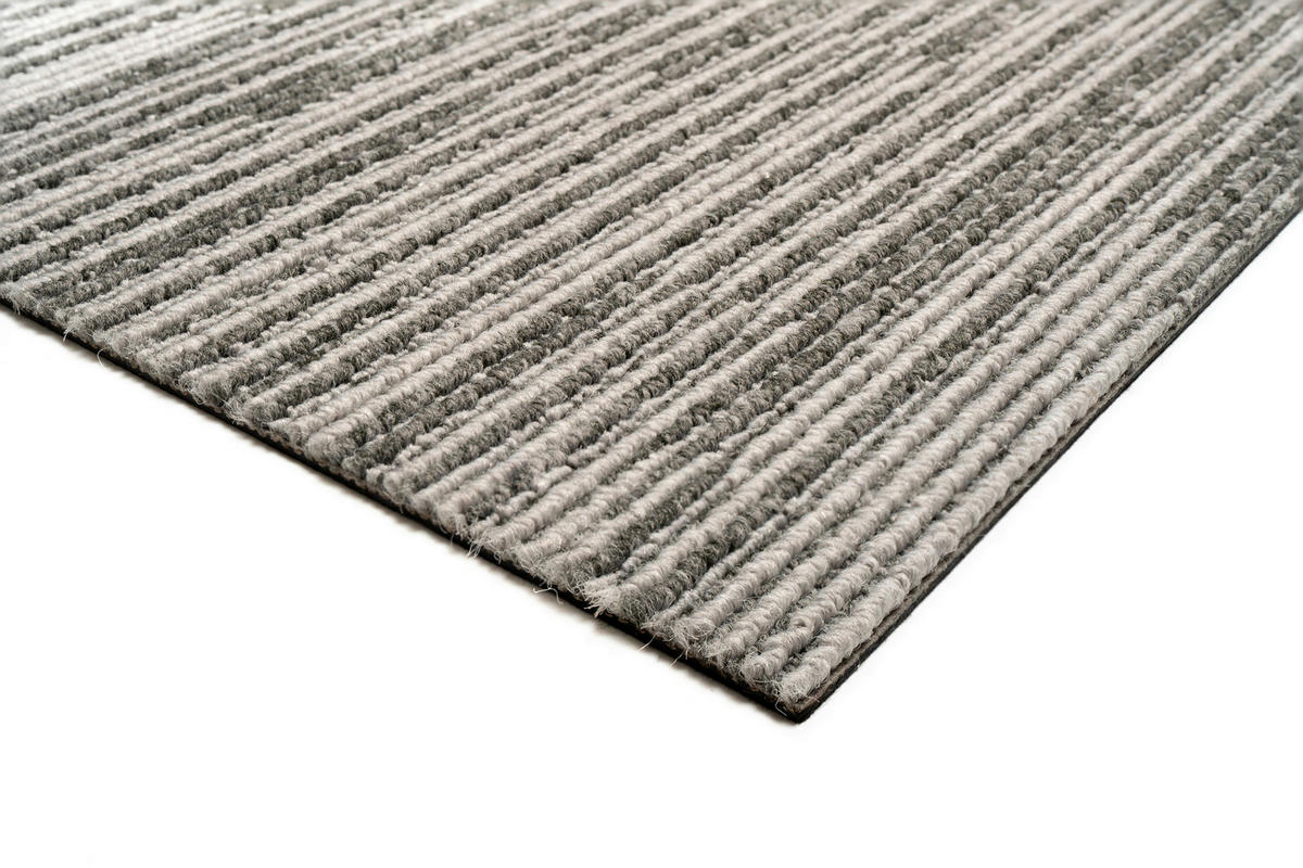 TEPPICHFLIESE 50/50 cm  in Hellgrau  - Hellgrau, Basics, Textil (50/50cm)