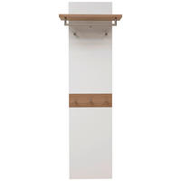 GARDEROBENPANEEL  in 45-60/187/28 cm  - Eichefarben/Weiß, Design, Holz/Holzwerkstoff (45-60/187/28cm) - Dieter Knoll