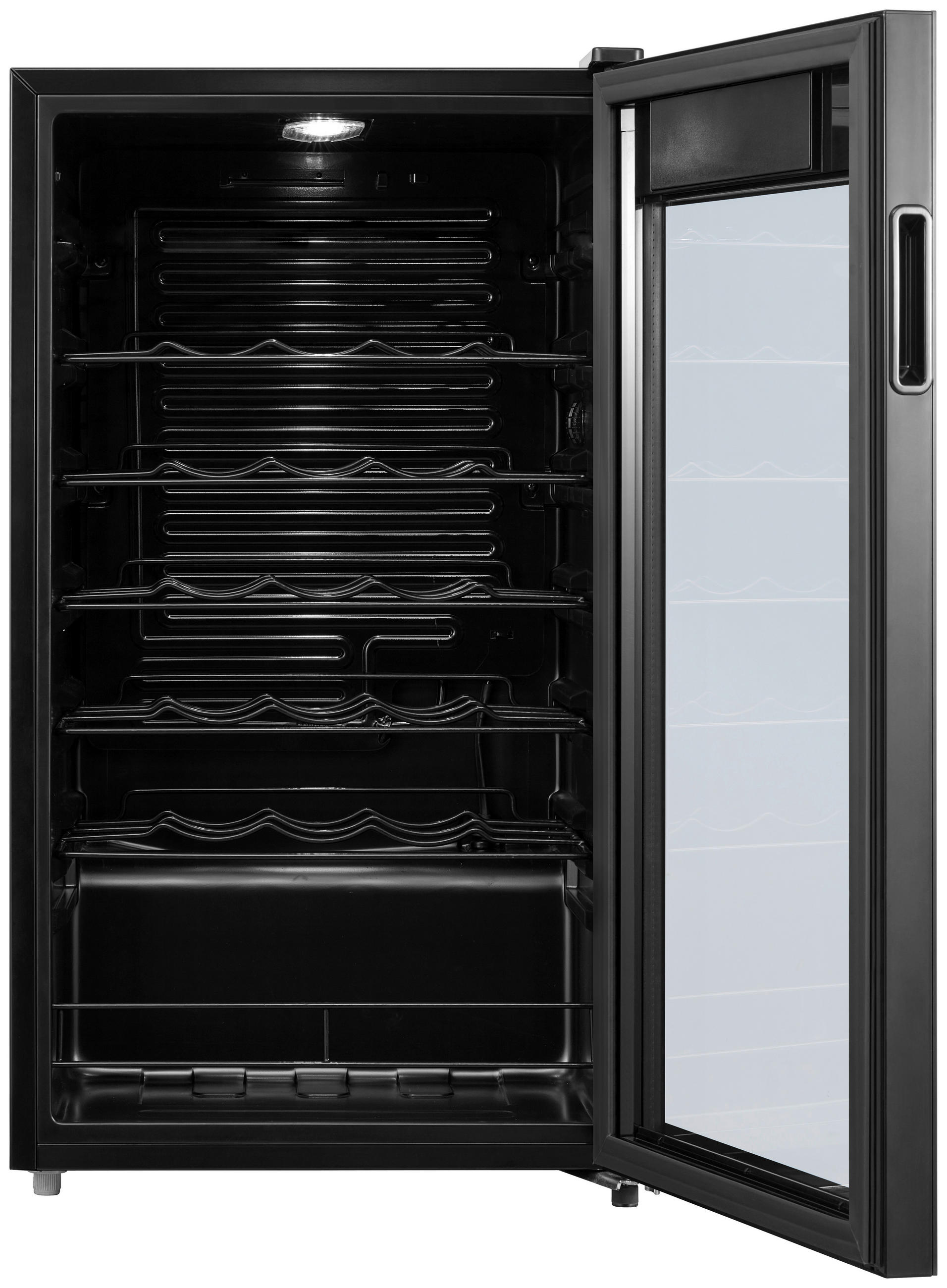 WEINKÜHLSCHRANK WKS 1-40, 500033  - Schwarz, Basics, Glas/Kunststoff (47/84,5cm) - Silva Schneider