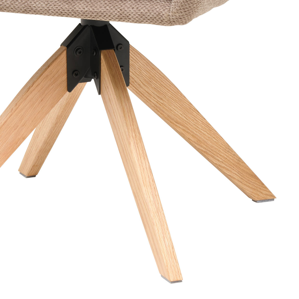 ARMLEHNSTUHL in Holz, Metall, Textil Braun  - Braun/Naturfarben, KONVENTIONELL, Holz/Textil (59/89/65cm) - Livetastic