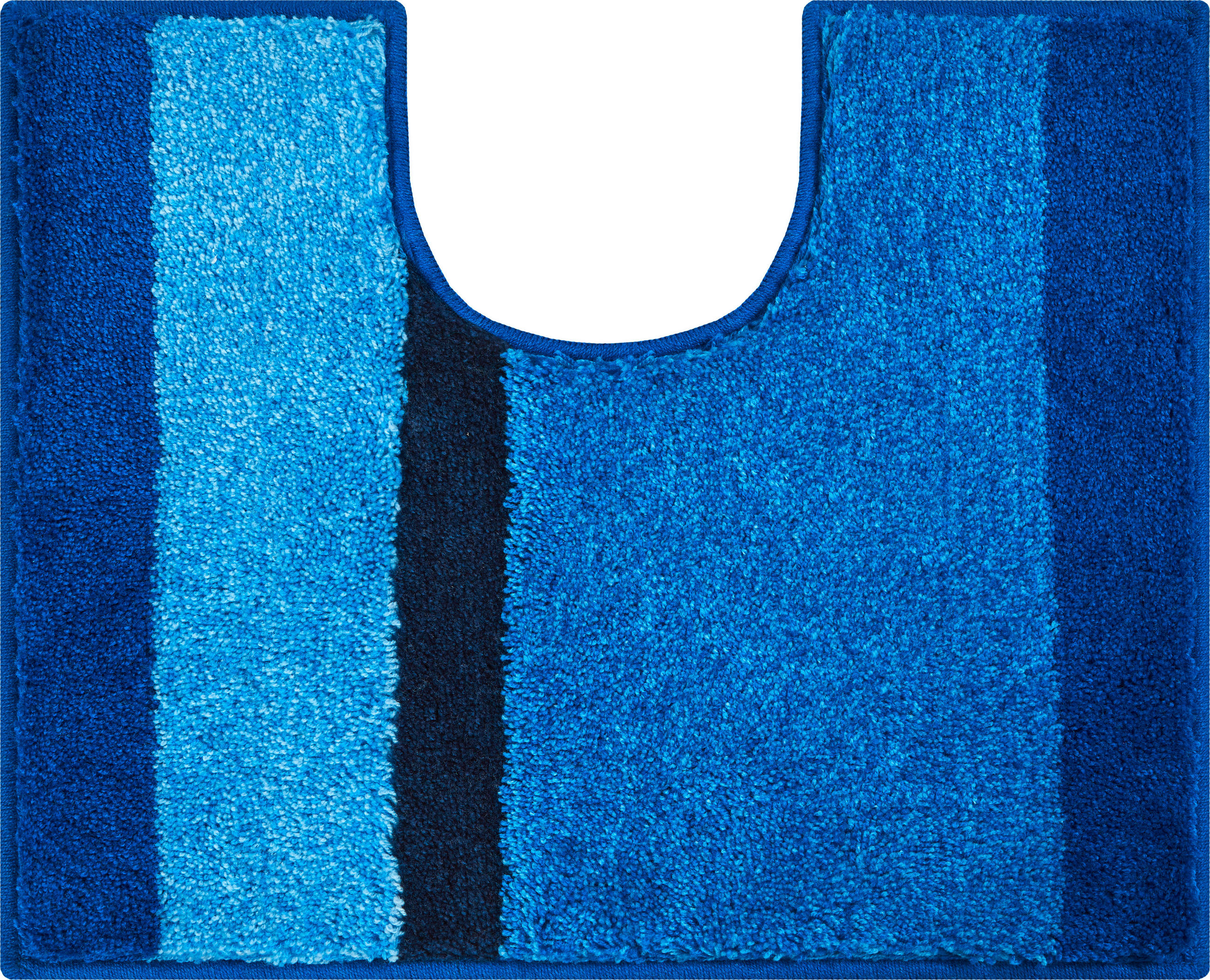 WC PŘEDLOŽKA, 49/60 cm - modrá, Basics, textil/plast (49/60cm) - Grund