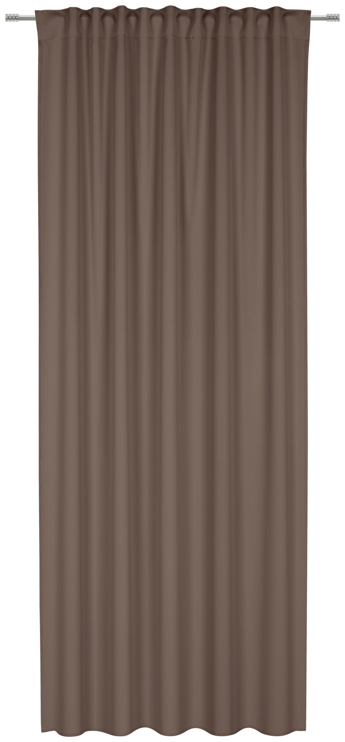 HOTOVÝ ZÁVĚS, zatemnění, 135/245 cm - hnědá, Basics, textil (135/245cm) - Esposa