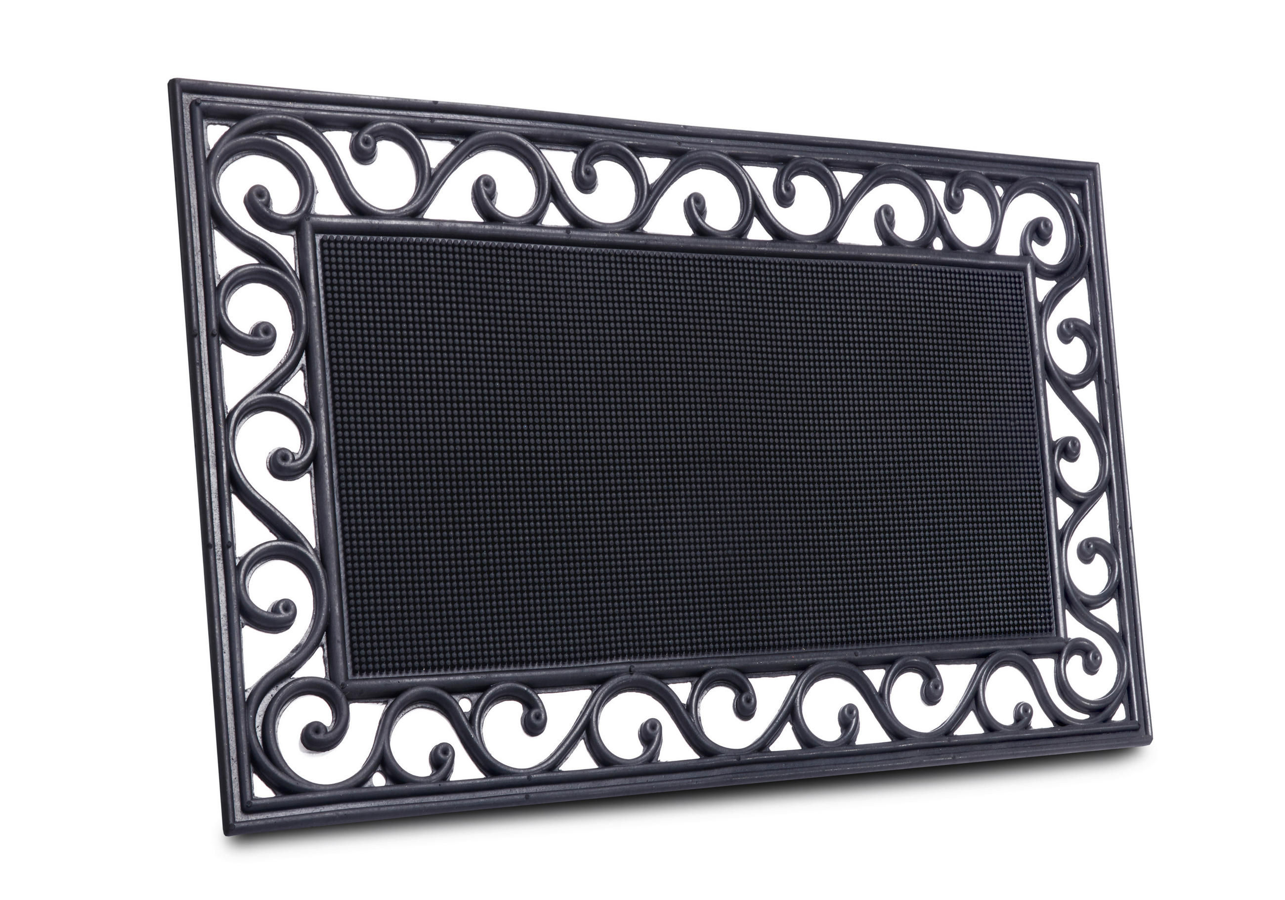 FUßMATTE  45/75 cm  Schwarz  - Schwarz, Basics, Kunststoff (45/75cm) - Hanse Home