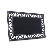 FUßMATTE  45/75 cm  Schwarz  - Schwarz, Basics, Kunststoff (45/75cm) - Hanse Home