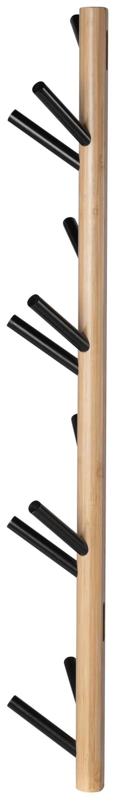 ŠATNÍ STOJAN - černá/přírodní barvy, Design, přírodní materiály (18,5/98/12,5cm) - MID.YOU