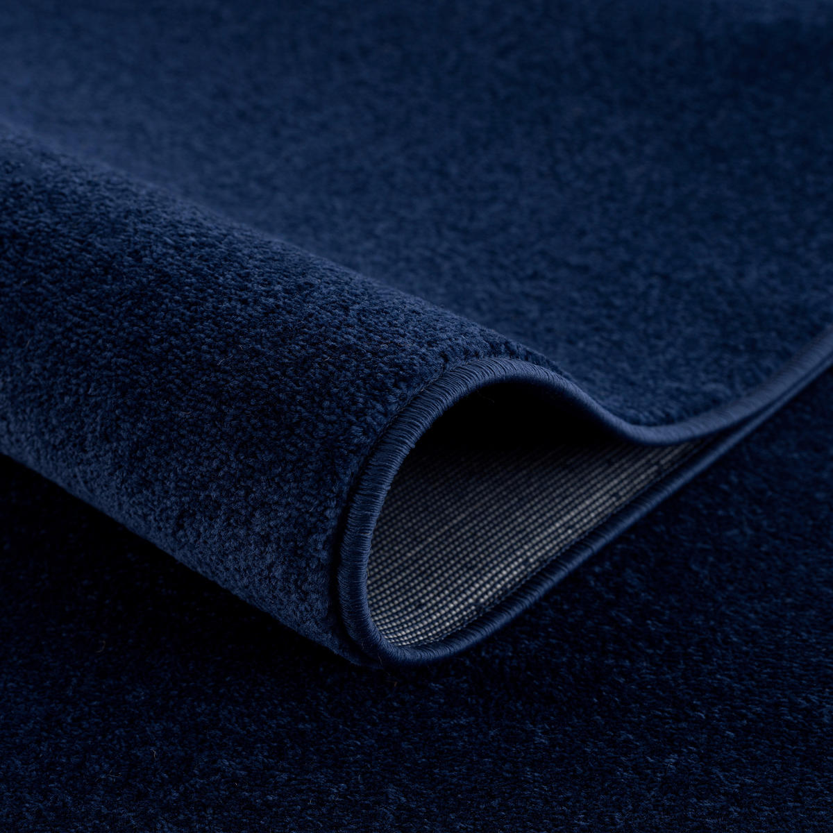 WEBTEPPICH 60/110 cm Uni Dunkelblau rechteckig  - Dunkelblau, LIFESTYLE, Kunststoff/Textil (60/110cm) - Novel