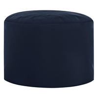 POUF in Dunkelblau Textil  - Dunkelblau, Design, Textil (50/30/50cm)