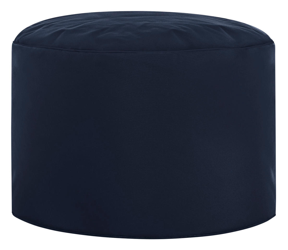 POUF in Dunkelblau Textil  - Dunkelblau, Design, Textil (50/30/50cm)