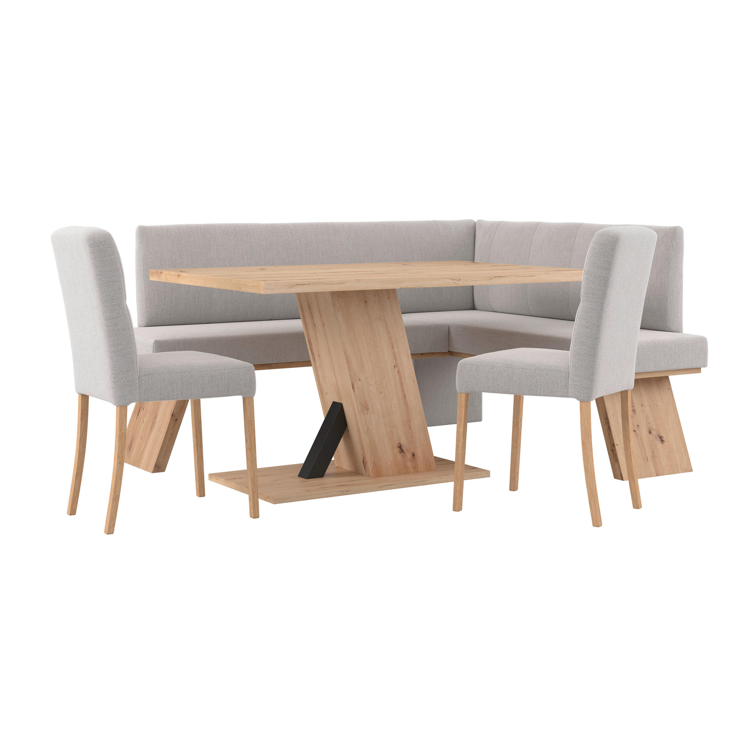 Livetastic Eckbank Hellgrau 160x140 cm