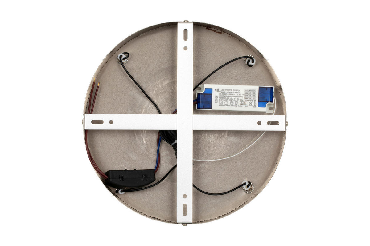 LED-HÄNGELEUCHTE Sabik 39/150 cm   - Weiß/Nickelfarben, Design, Glas/Metall (39/150cm) - Novel