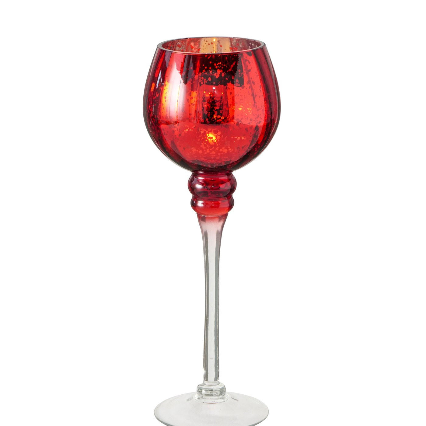 WINDLICHT - Rot, LIFESTYLE, Glas (30cm)
