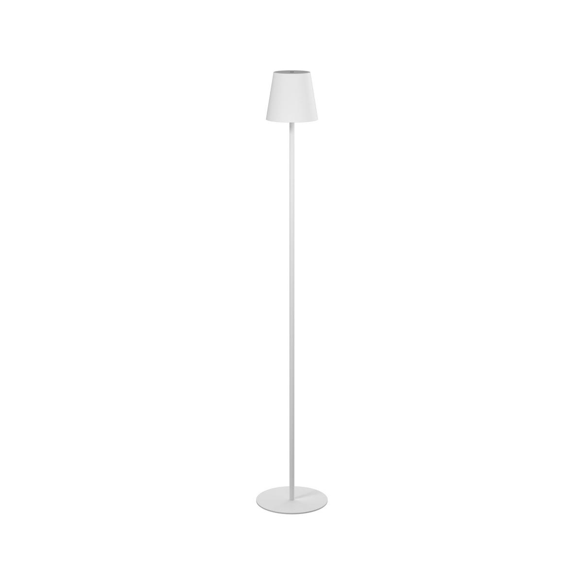 PORTABEL GOLVLAMPA Lauderdale 22/130 cm    - vit, Design, metall/plast (22/130cm) - Novel
