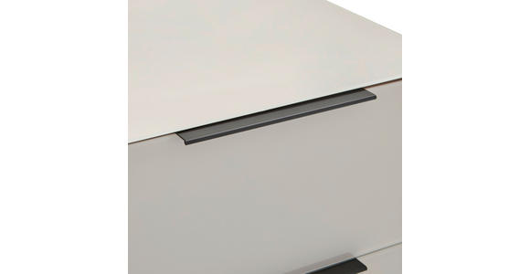 KOMMODE , 90/99,7/42 cm, 4 Schublade(n)  - Kaschmir/Schwarz, Design, Glas/Holzwerkstoff (90/99,7/42cm) - Novel