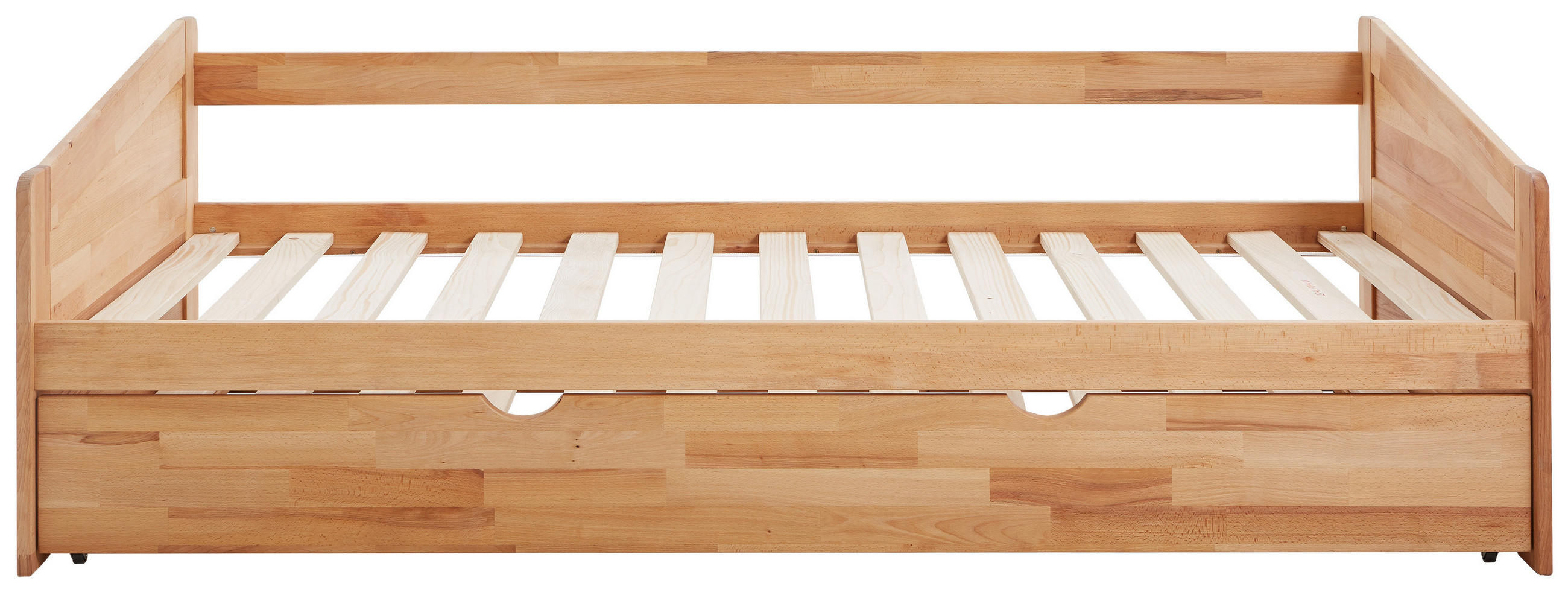 Thumbnail - Livetastic Ausziehbett, Buche, Holz, Kernbuche, massiv, Höhe ca. 13 cm, Holzmöbel, Holzbetten