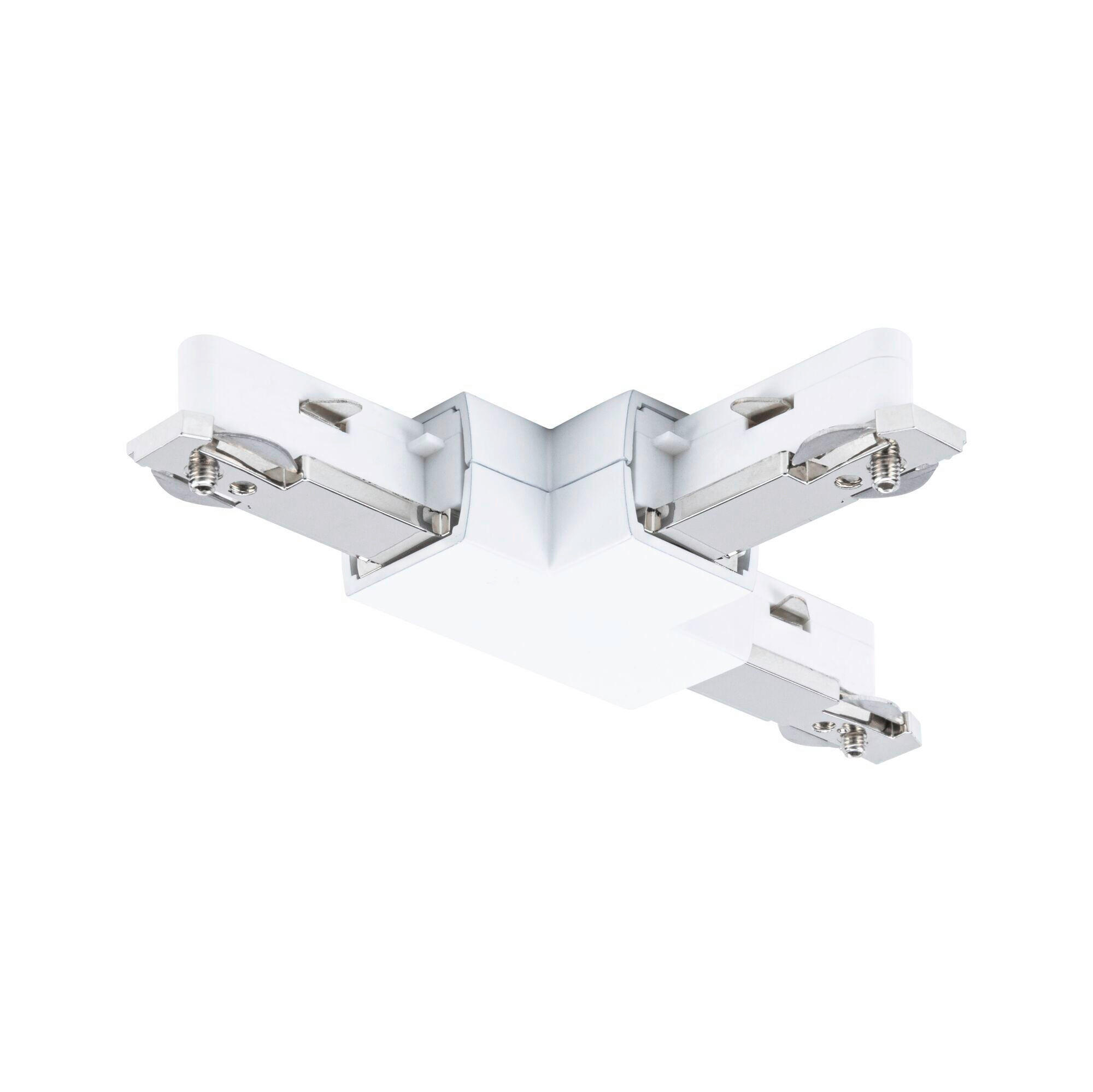 SCHIENENSYSTEM-VERBINDER URail T-Verbinder 10,4/1,8/6,2 cm   - Weiß, Basics, Metall (10,4/1,8/6,2cm) - Paulmann