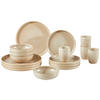 KOMBISERVICE Sandfarben 16-teilig  - Sandfarben, Trend, Keramik (40,5/37/49,5cm) - Creatable