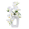 KUNSTPFLANZE Orchidee 42 cm  - Weiß/Grün, Design, Keramik/Kunststoff (42cm) - P & B