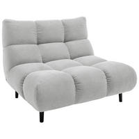 SESSEL in Feincord Silberfarben  - Silberfarben/Schwarz, Design, Holz/Textil (112/85/108cm) - Pure Home Lifestyle