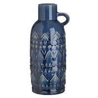 VASE 34 cm  - Blau, Trend, Keramik (15/14/34cm)