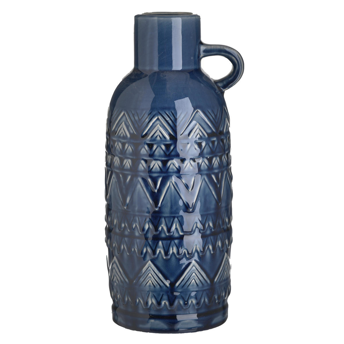VASE 34 cm  - Blau, Trend, Keramik (15/14/34cm)