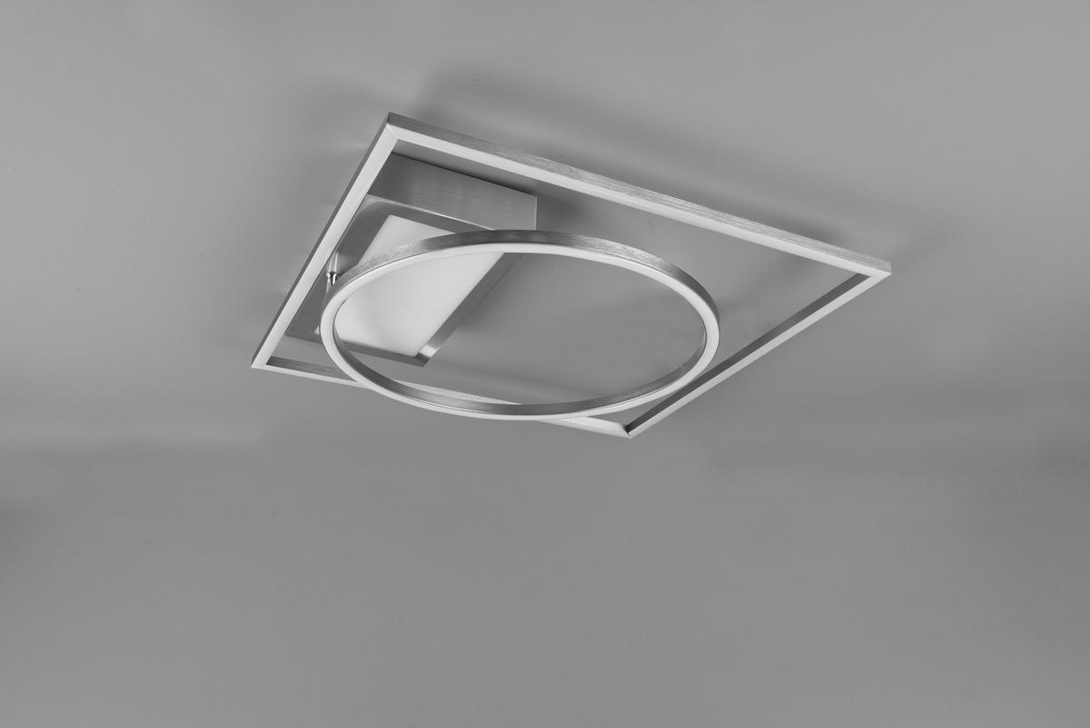 LED PLAFONJERA - boja nikla, Dizajnerski, metal (64,5/9,0/86,5cm)