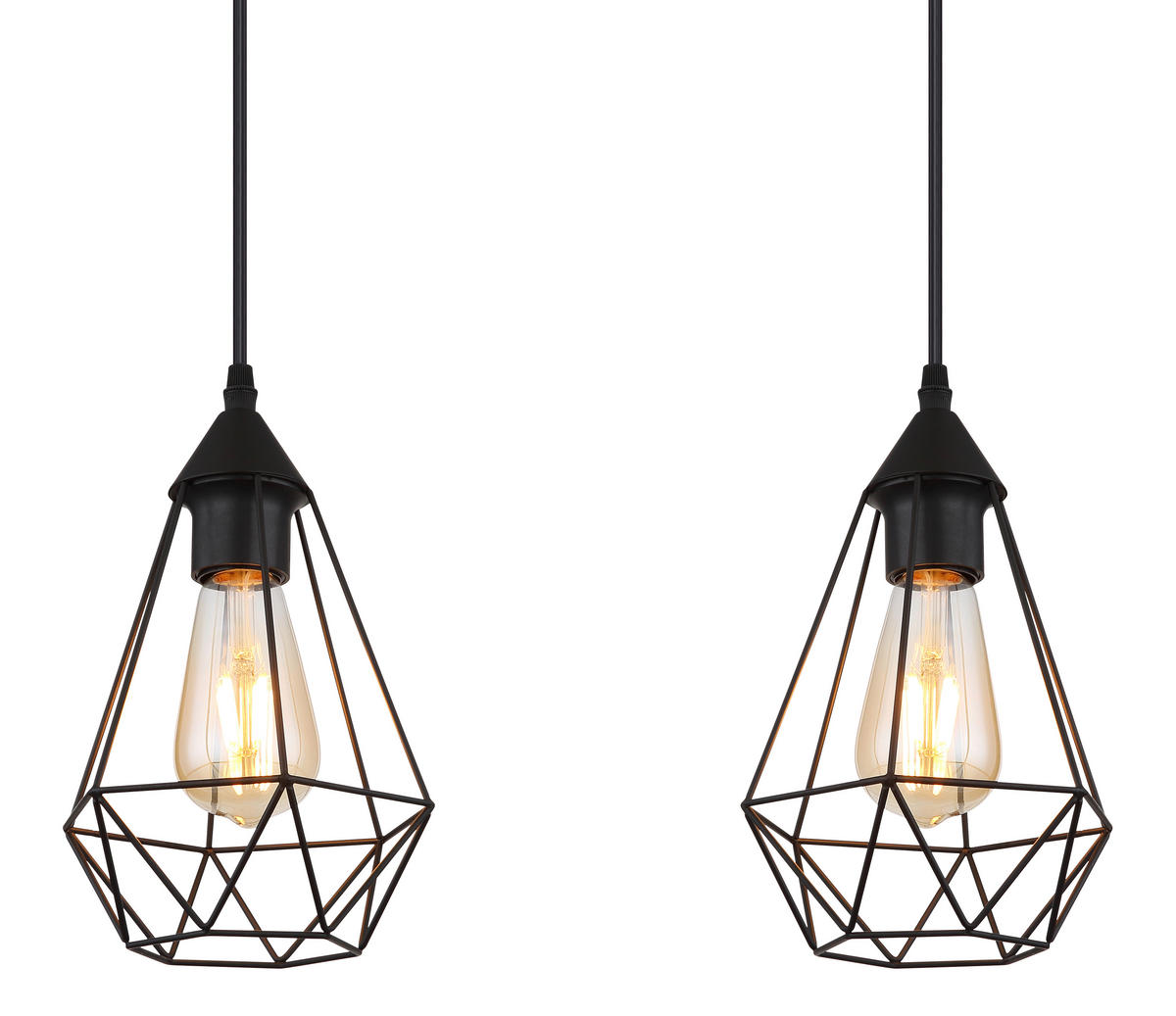 ZÁVĚSNÉ SVÍTIDLO, 79/17/120 cm  - černá, Design, kov/textil (79/17/120cm) - Globo