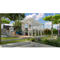 GEWÄCHSHAUSBAUSATZ - Weiß, Basics, Glas/Kunststoff (267,0/242,3/295,0cm)