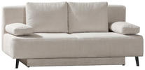 SCHLAFSOFA Cord Beige  - Beige/Schwarz, MODERN, Textil/Metall (193/85/88cm) - Novel