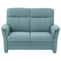 2-SITZER-SOFA Flachgewebe Hellblau  - Alufarben/Hellblau, Konventionell, Textil/Metall (142/100/89cm) - Beldomo Comfort