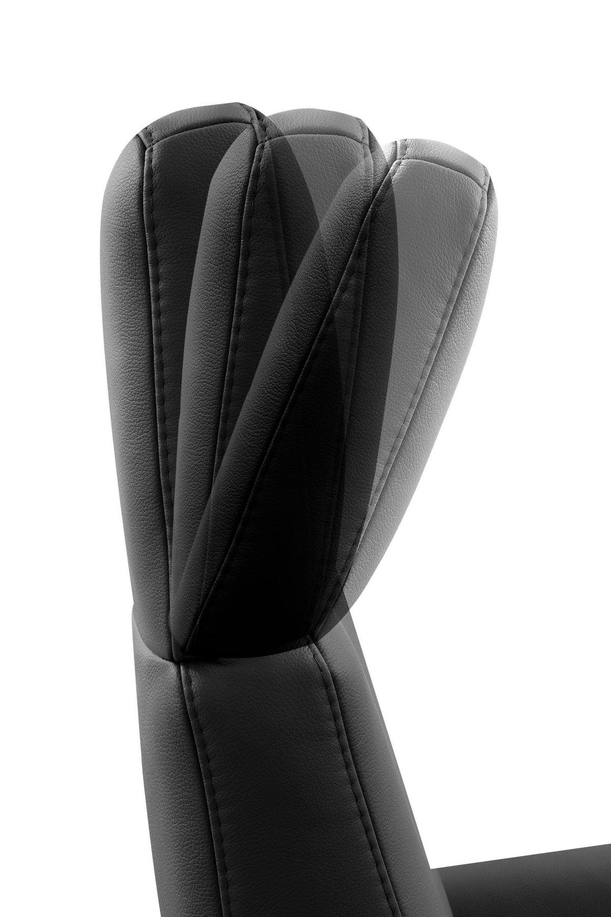 DREHSTUHL  in Schwarz  - Chromfarben/Schwarz, Konventionell, Leder/Metall (71/110/82cm) - Sit & More