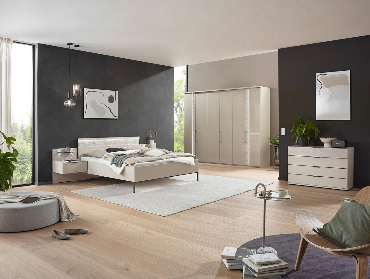 OMARA S KLASIČNIMI VRATI, siva  - siva/antracit, Design, kovina/steklo (250/216cm) - Dieter Knoll