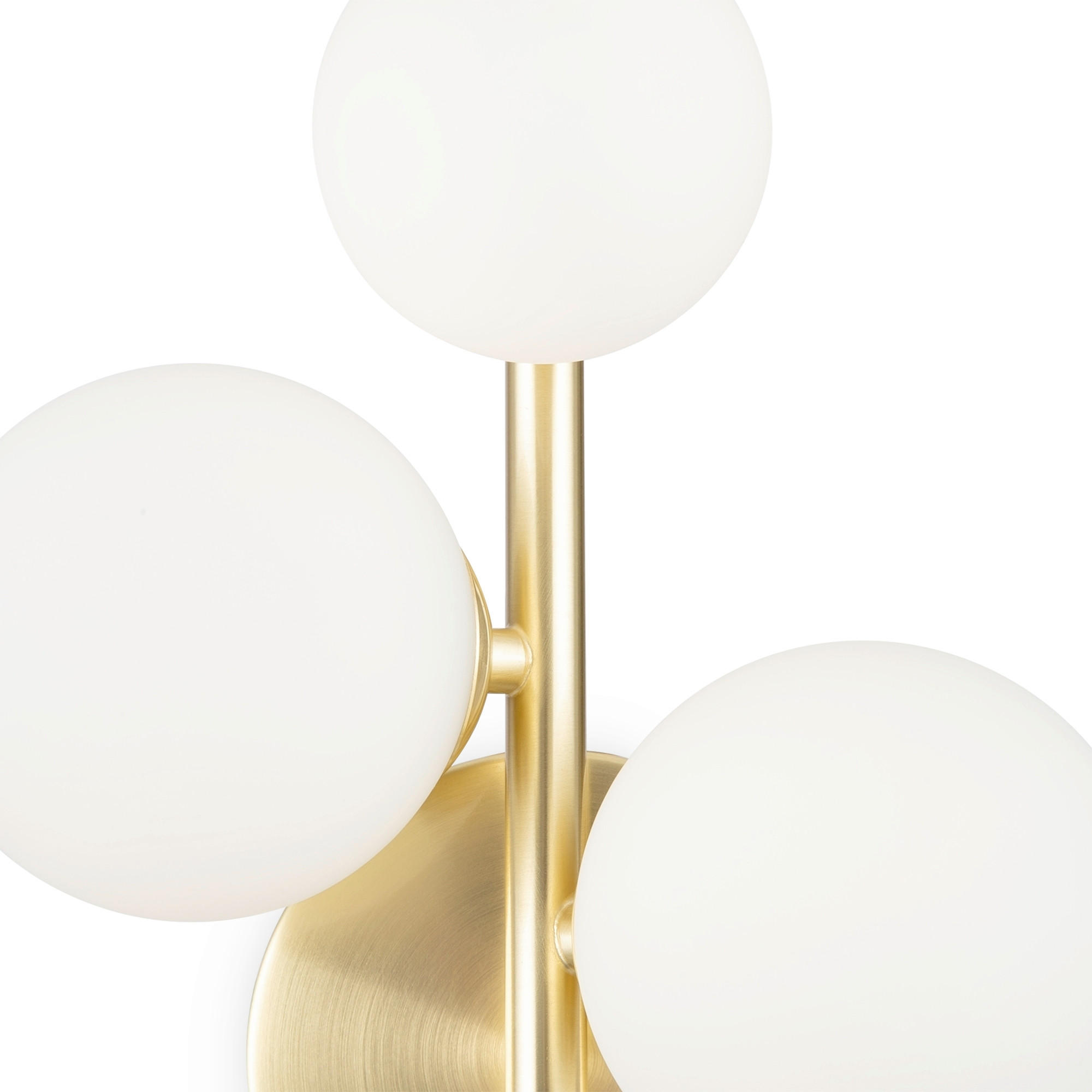 WANDLEUCHTE - Goldfarben/Weiß, Trend, Glas/Metall (26/20/12cm) - MAYTONI
