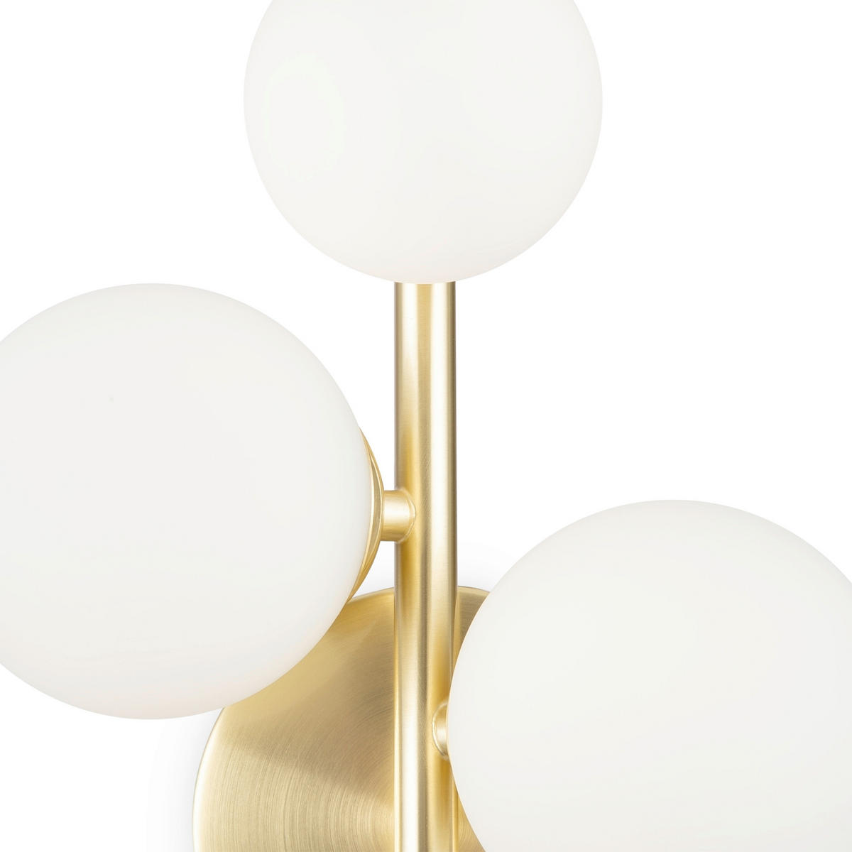 WANDLEUCHTE   - Goldfarben/Weiß, Trend, Glas/Metall (26/20/12cm) - MAYTONI