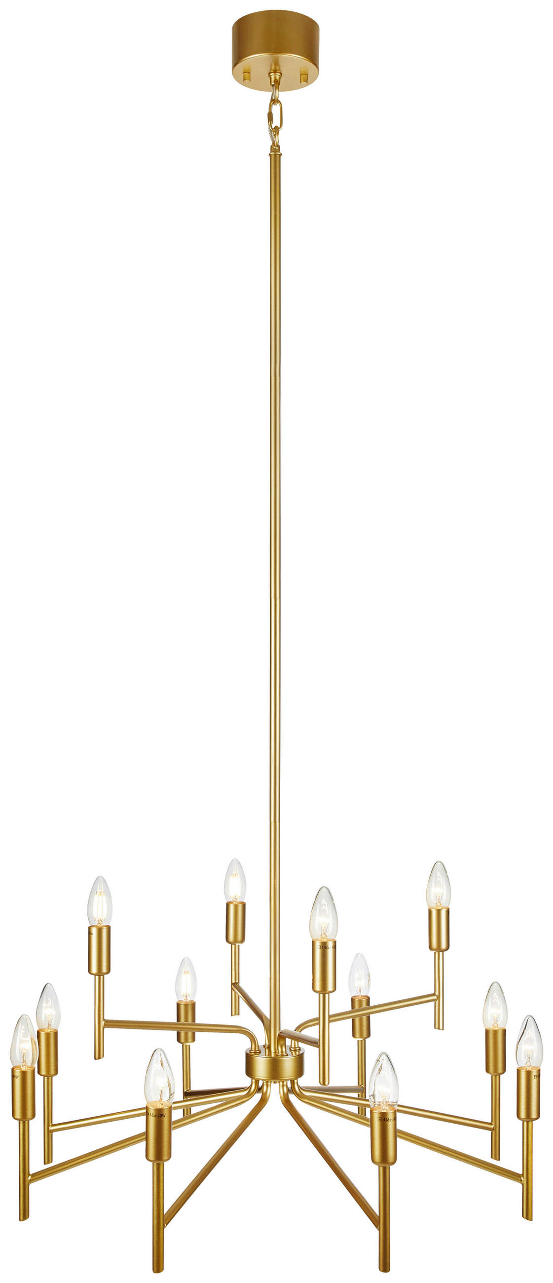 KRONLEUCHTER 70/155/70 cm   - Goldfarben, Basics (70/155/70cm) - Markslöjd